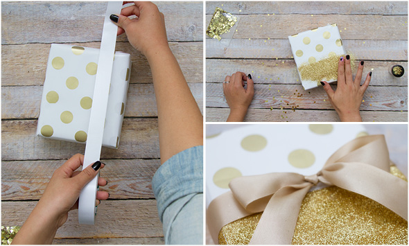 7 Days of Gift Wrapping Ideas: DIY Polka Dot Gift Paper