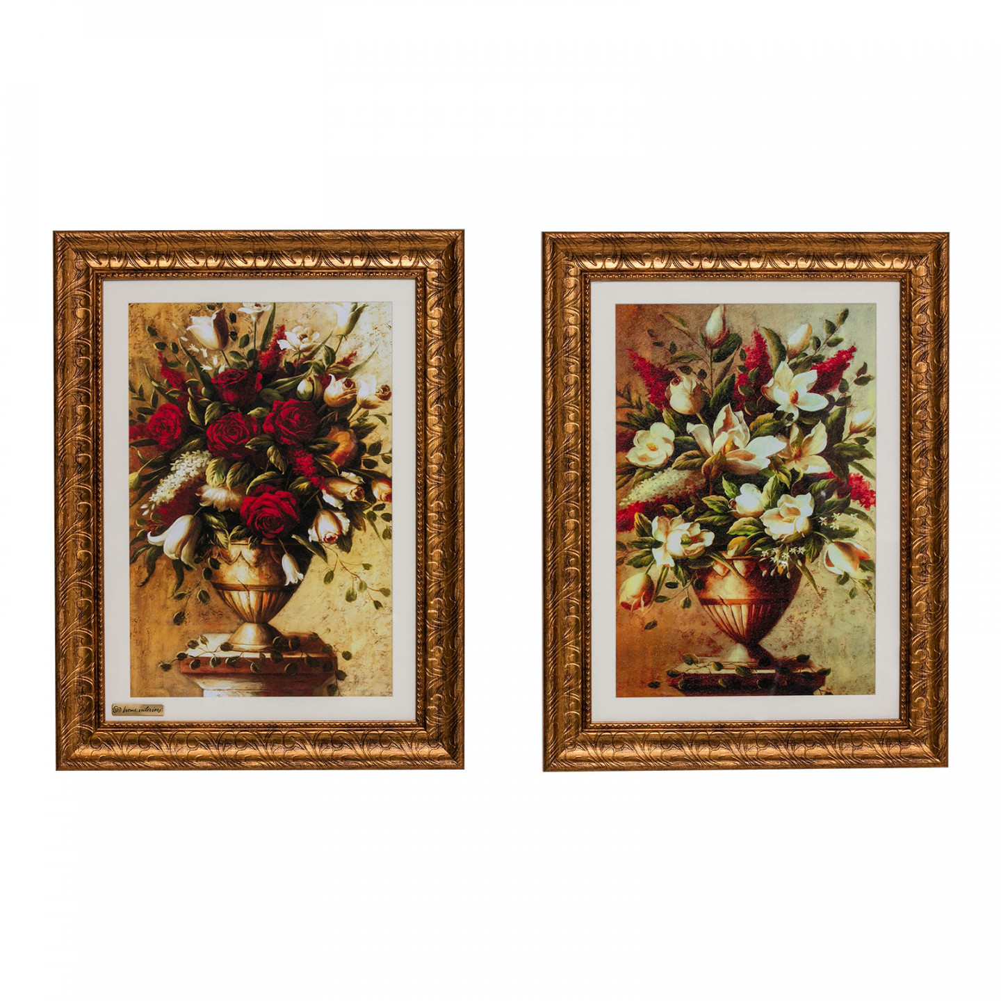 - Framed Wall Art "Floral Royalty" - Home Interiors